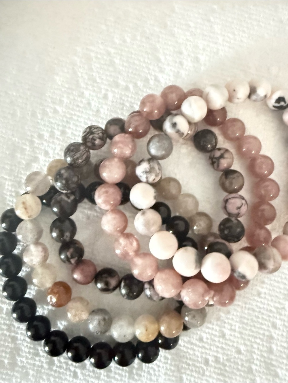 Set of 5 beaded bracelets